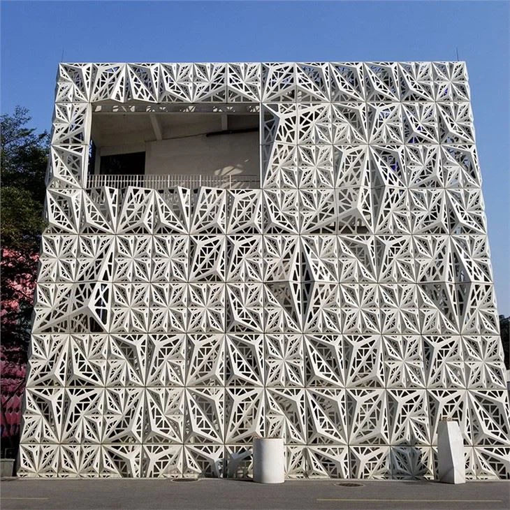 Perforated curtain wall panels